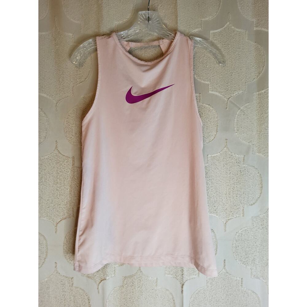 #267 Excellent Pre-Owned Nike Dri Fit Pink Training Running Tank Top Size XS